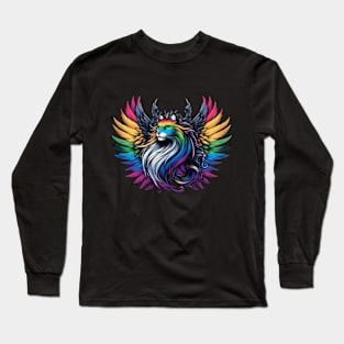 Rainbow Wings Majesty Long Sleeve T-Shirt